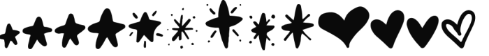 Dueling Peppercorns Dingbats Font LOWERCASE