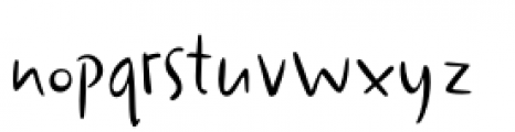 Duffy Script Regular Font LOWERCASE