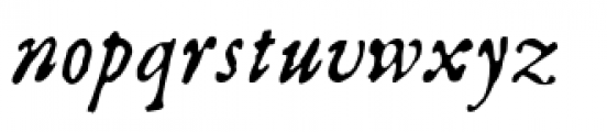 Dunelm Italic Font LOWERCASE