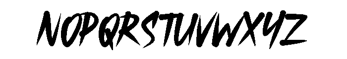 DUGHON - DEMO Regular Font UPPERCASE