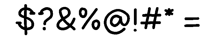 Duck Feet Regular Font OTHER CHARS