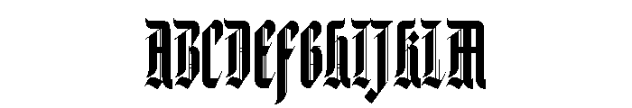 Duckvard Font UPPERCASE