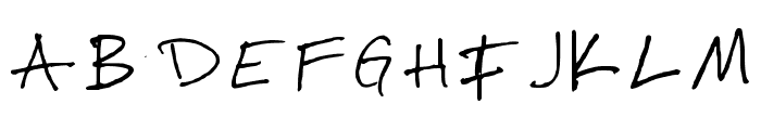 Duncans Hand Regular Font UPPERCASE