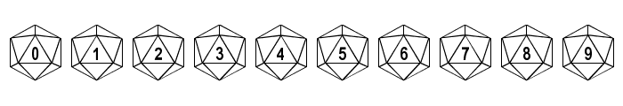 Duodecahedron Font OTHER CHARS
