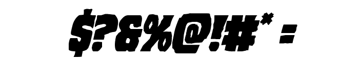 Dusk Demon Italic Font OTHER CHARS