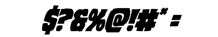 Dusk Demon Super-Italic Font OTHER CHARS