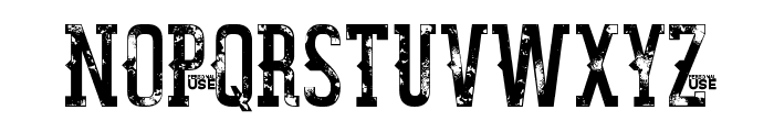 Dusk Dismantled Grunge Font UPPERCASE