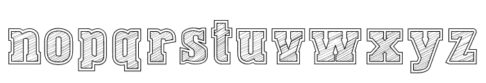 Dust West College Font LOWERCASE