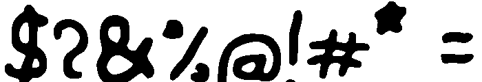 Dusty matchbox Font OTHER CHARS