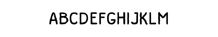 DutchyFree-Rough Font LOWERCASE