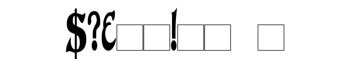 DuvallSmallCapsCondensed Font OTHER CHARS
