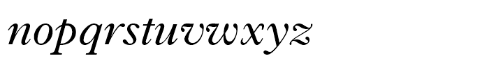 Dutch 766 Italic Font LOWERCASE