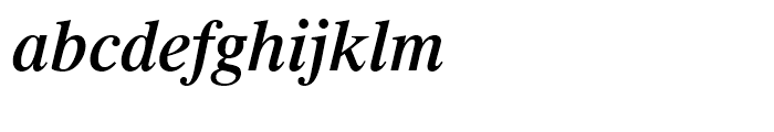 Dutch 801 Semi-Bold Italic Font LOWERCASE
