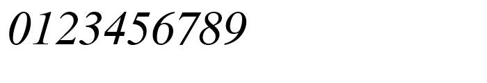 Dutch 801 WGL Italic Font OTHER CHARS