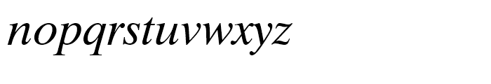 Dutch 801 WGL Italic Font LOWERCASE