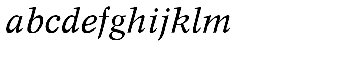 Dutch 809 Italic Font LOWERCASE