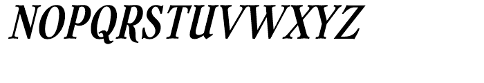 Dutch Mediaeval Condensed Bold Italic Font UPPERCASE