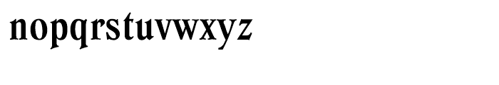 Dutch Mediaeval Condensed Bold Font LOWERCASE