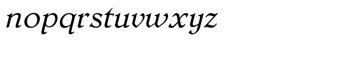 Dutch Mediaeval Italic Font LOWERCASE