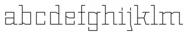Dubster Ultra Light Font LOWERCASE