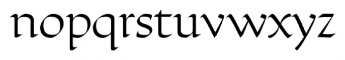 Ductus Light Font LOWERCASE