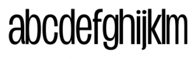 Duera Condensed Light Font LOWERCASE