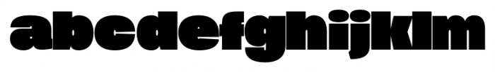 Duera Expanded Black Font LOWERCASE