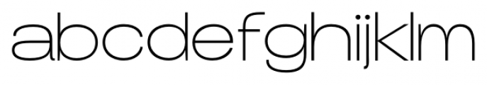 Duera Expanded Thin Font LOWERCASE