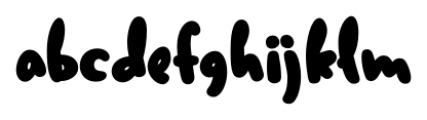 Duffy Script Extra Bold Font LOWERCASE