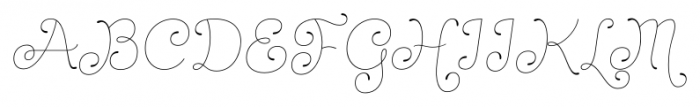 Dulce Essential Italic Font UPPERCASE