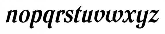 Dutch Mediaeval Cd Bold Italic Font LOWERCASE