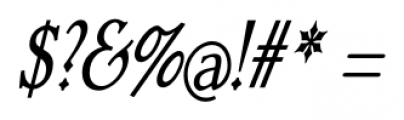 Dutch Mediaeval Cd Italic Font OTHER CHARS