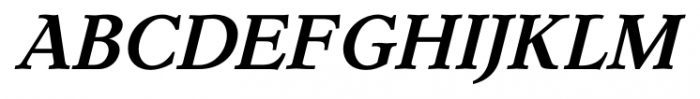 Dutch Mediaeval Pro Bold Italic Font UPPERCASE