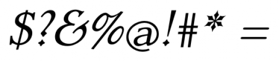 Dutch Mediaeval Pro Italic Font OTHER CHARS