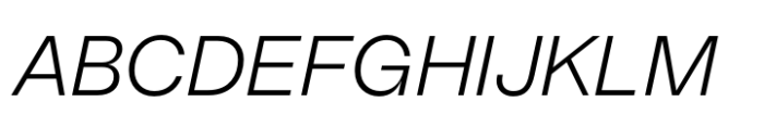 DuGrotesk Extra Light Italic Font UPPERCASE