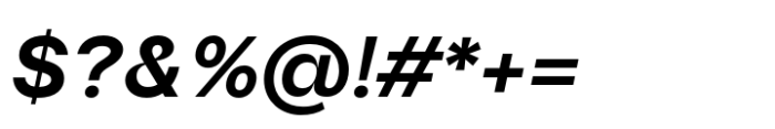 DuGrotesk Semi Bold Italic Font OTHER CHARS