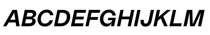 DuGrotesk Semi Bold Italic Font UPPERCASE