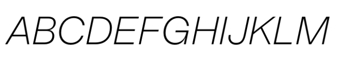 DuGrotesk Thin Italic Font UPPERCASE