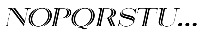 Dual Line Roman JNL Oblique Font LOWERCASE