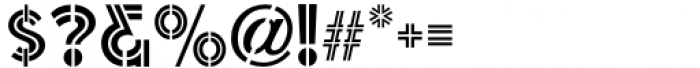 Dual Line Stencil JNL Regular Font OTHER CHARS