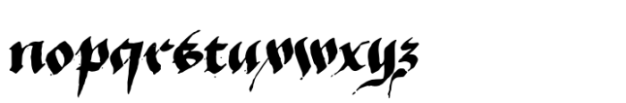 Duchy Of Burgundy Font LOWERCASE