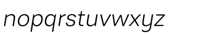 Dudek Light italic Font LOWERCASE