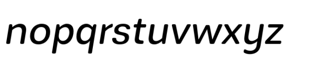 Dudek Medium italic Round Font LOWERCASE
