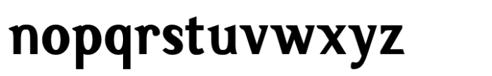 Dueblo Semi Serif Bold Font LOWERCASE