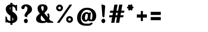 Dueblo Serif Bold Font OTHER CHARS