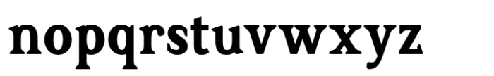 Dueblo Serif Bold Font LOWERCASE