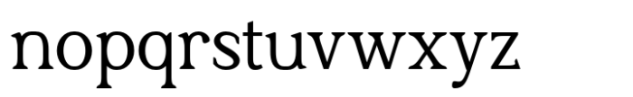 Dueblo Serif Regular Font LOWERCASE