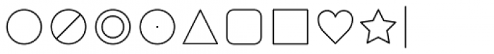 Duepuntozero Pro Icon Extralight Font OTHER CHARS
