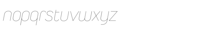 Duepuntozero Pro Thin Italic Font LOWERCASE