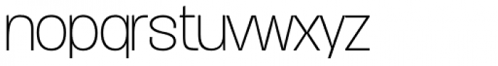 Duera Normal Thin Font LOWERCASE